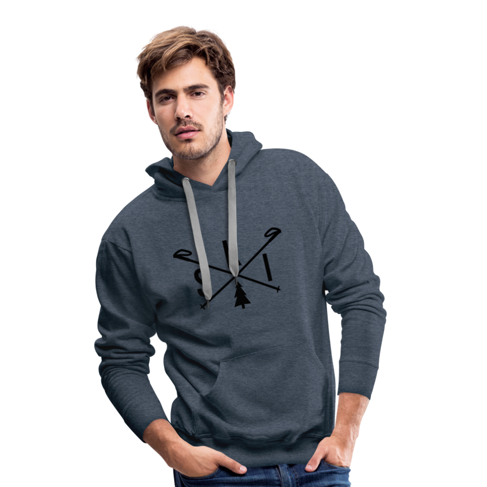 Ski | Premium Hoodie | Herren - Jeansblau