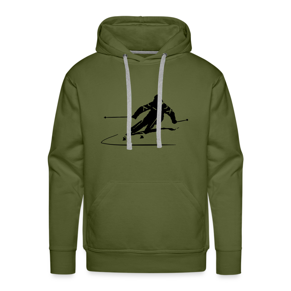 Skifahrer | Premium Hoodie | Herren - Olivgrün