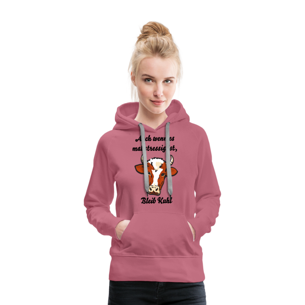 Bleib Kuhl Premium Hoodie | Frauen - Malve