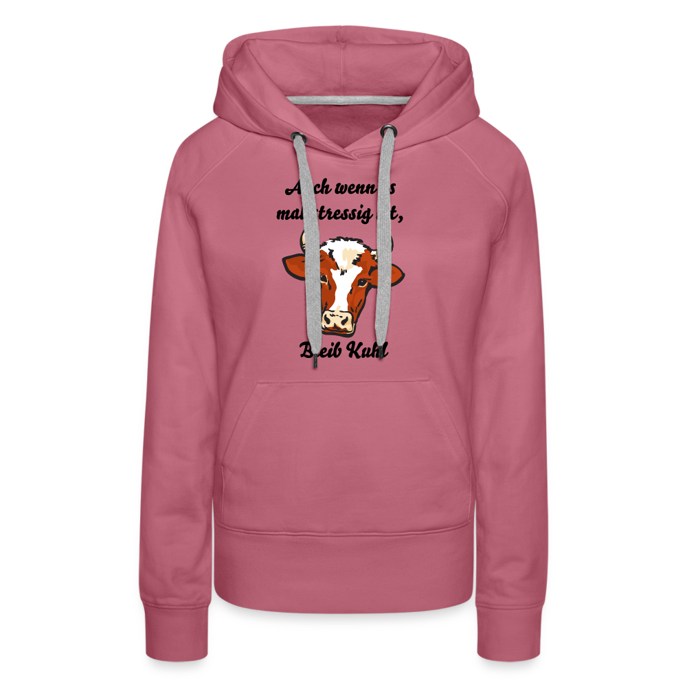 Bleib Kuhl Premium Hoodie | Frauen - Malve