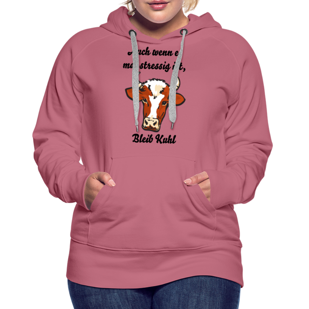 Bleib Kuhl Premium Hoodie | Frauen - Malve