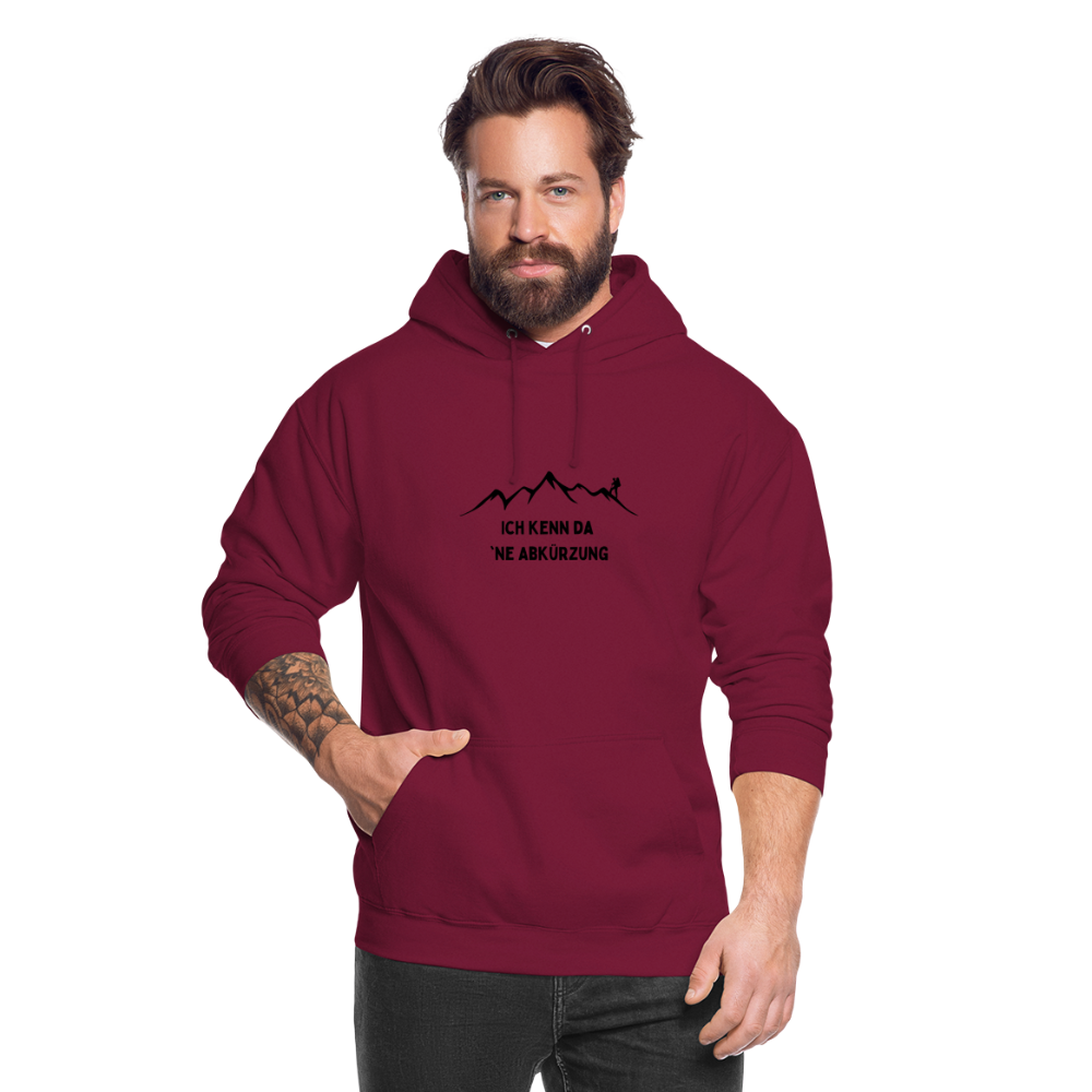 Ich kenn da `ne Abkürzung | Unisex Hoodie - Bordeaux