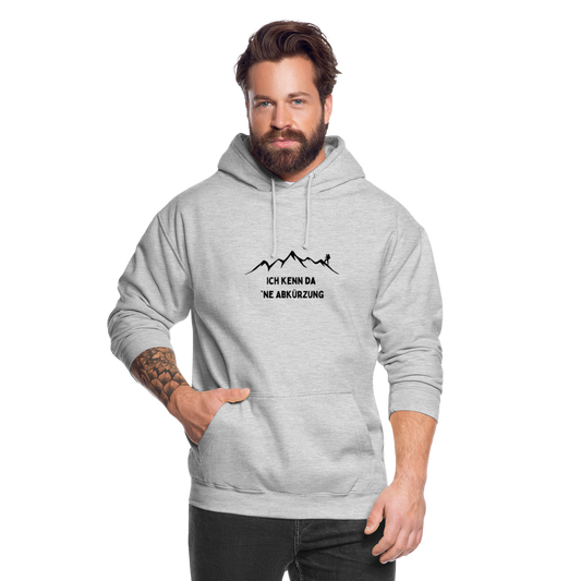 Ich kenn da `ne Abkürzung | Unisex Hoodie - Hellgrau meliert