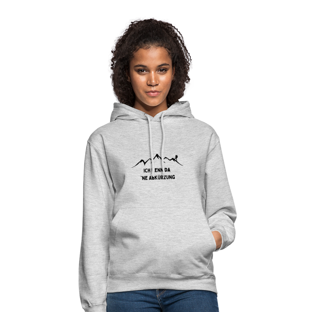 Ich kenn da `ne Abkürzung | Unisex Hoodie - Hellgrau meliert