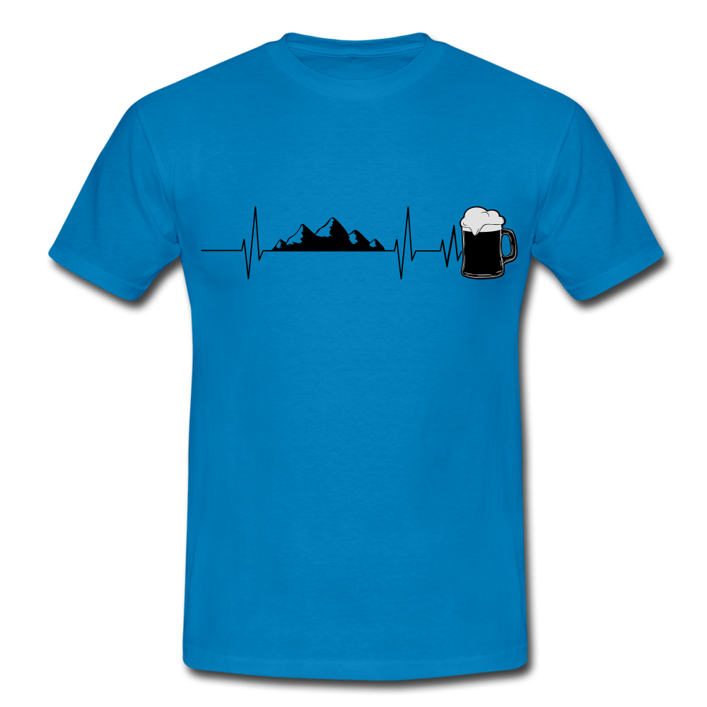 Männer T-Shirt Bier - Royalblau