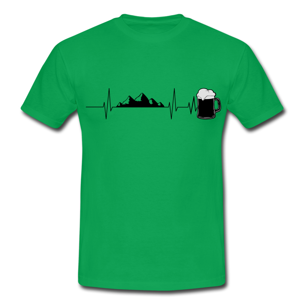 Männer T-Shirt Bier - Kelly Green