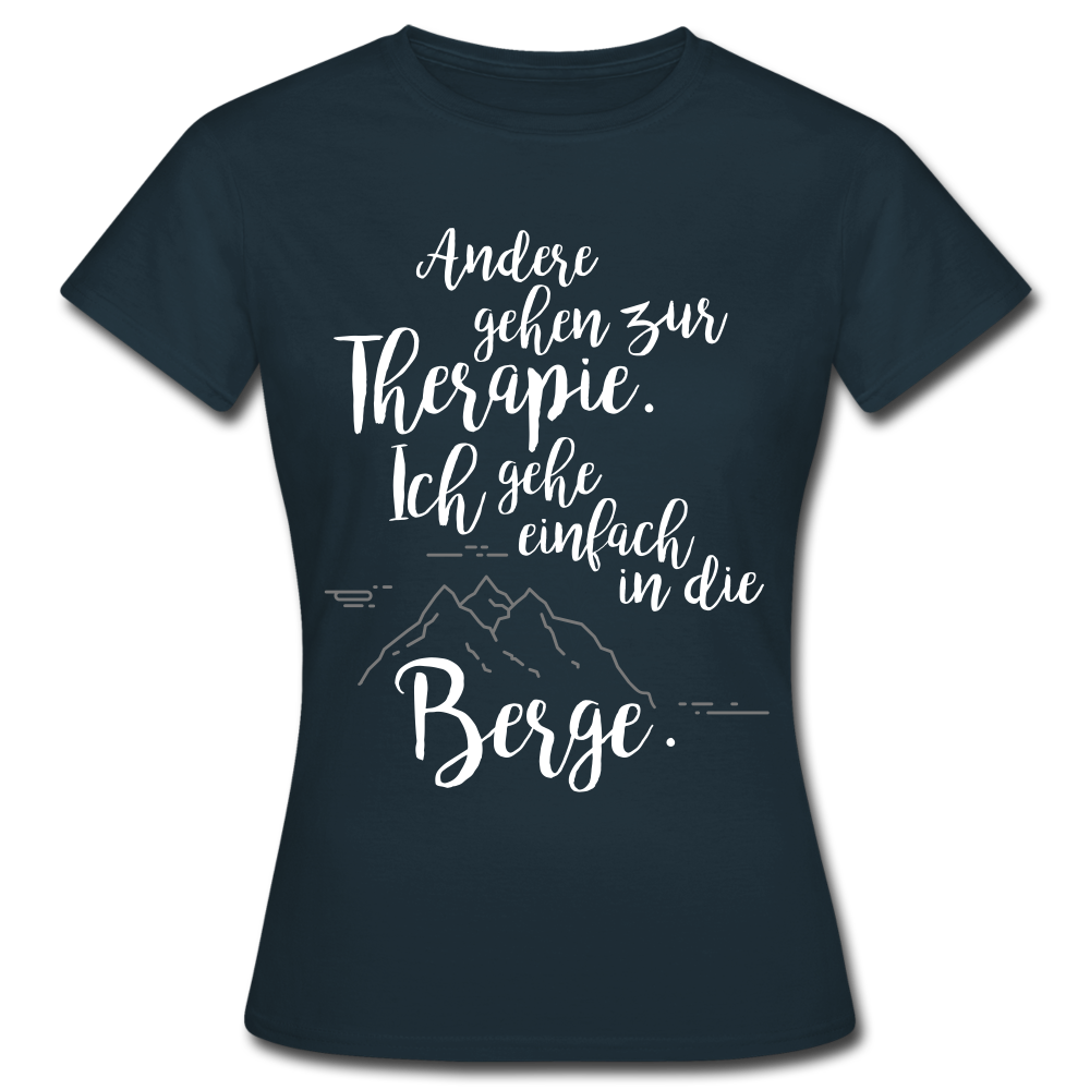 Bergtherapie- T-Shirt | Damen - Navy