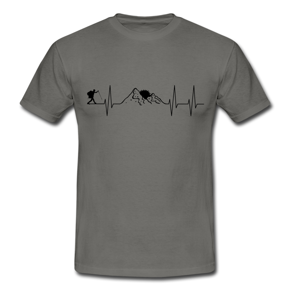 Wanderer Herzschlag - T-Shirt | Herren - Graphit