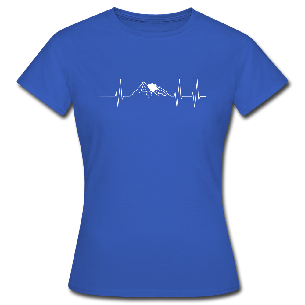 Berge Herzschlag - T-Shirt | Damen - Royalblau