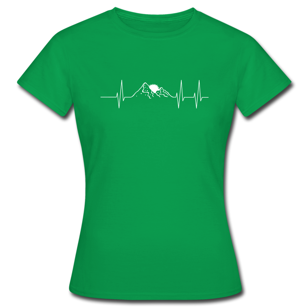 Berge Herzschlag - T-Shirt | Damen - Kelly Green