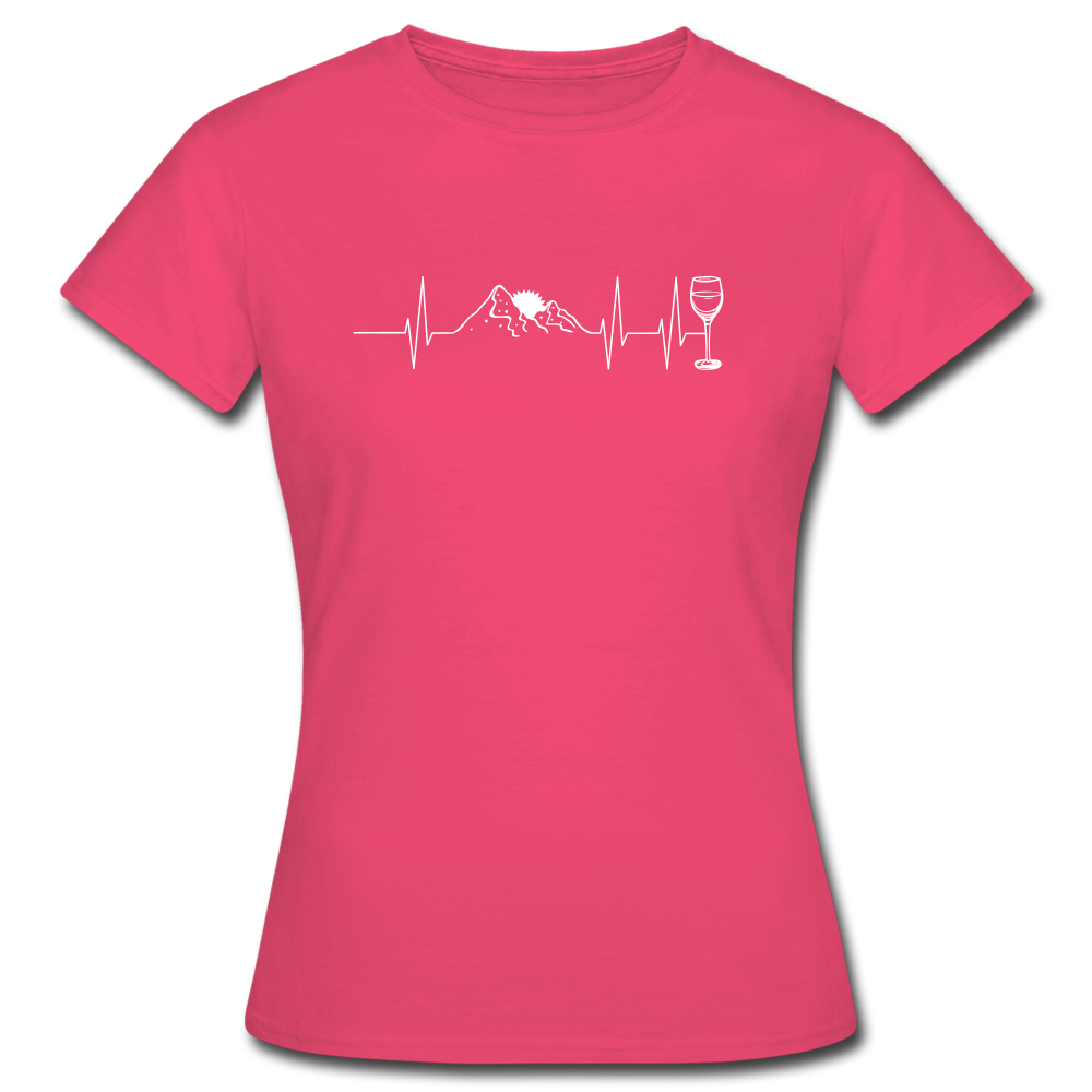 Berge Herzschlag Wein - T-Shirt | Damen - Azalea