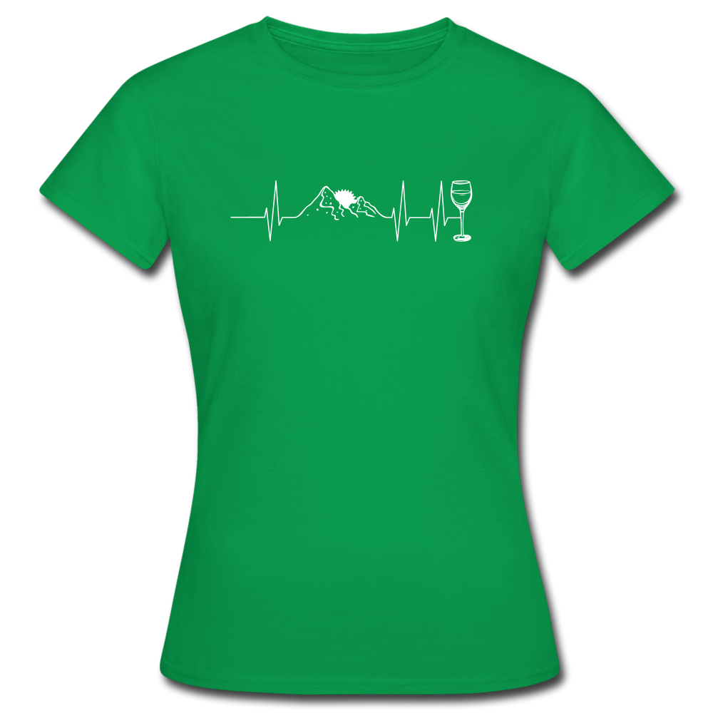 Berge Herzschlag Wein - T-Shirt | Damen - Kelly Green