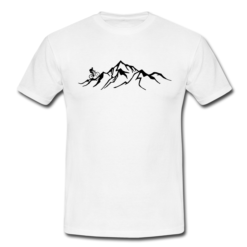 Mountainbiker - T-Shirt | Herren - Weiß