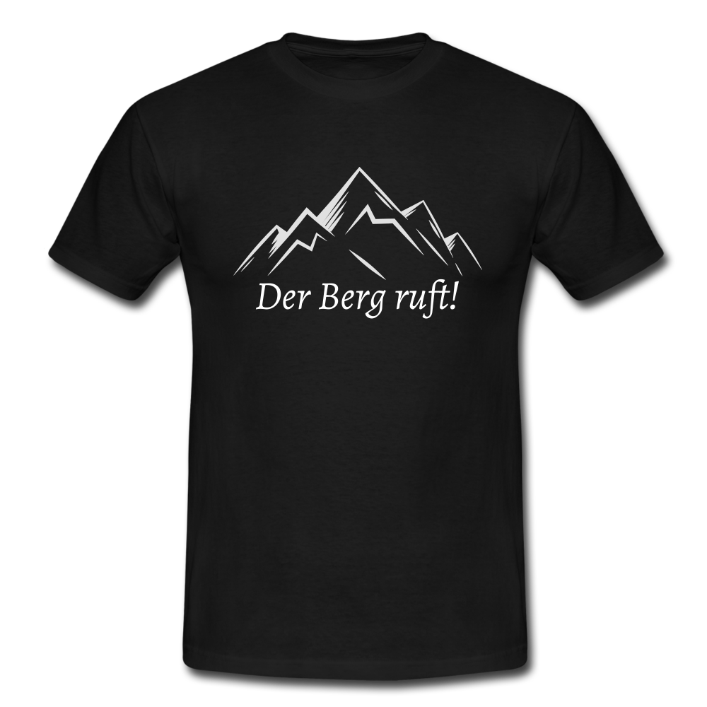 Der Berg ruft! - T-Shirt | Herren - Schwarz