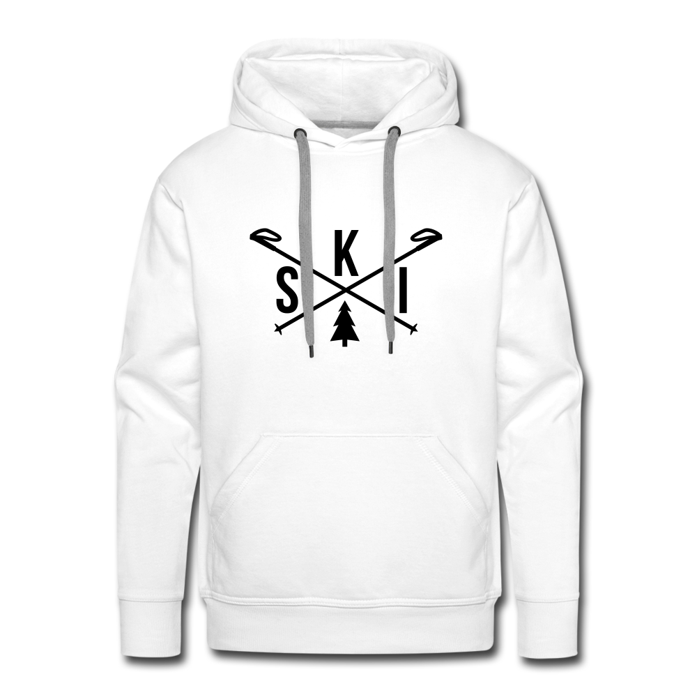 Ski | Premium Hoodie | Herren - Weiß