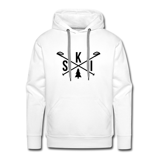 Ski | Premium Hoodie | Herren - Weiß