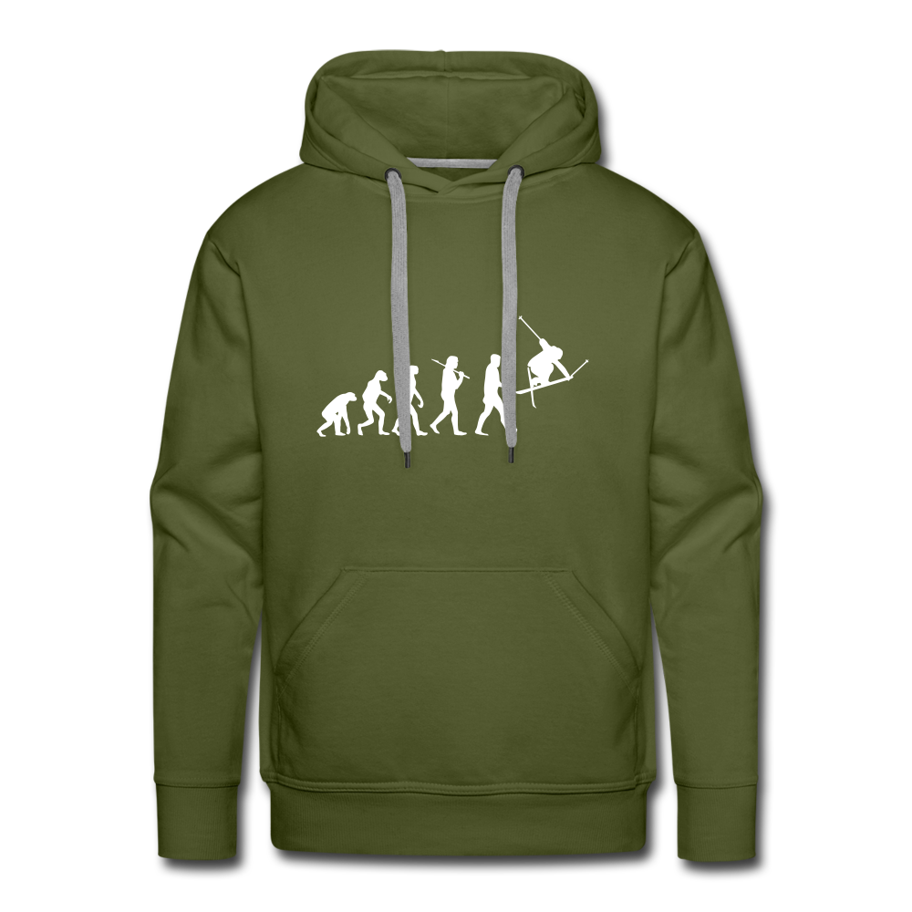 Evolution | Premium Hoodie | Herren - Olivgrün