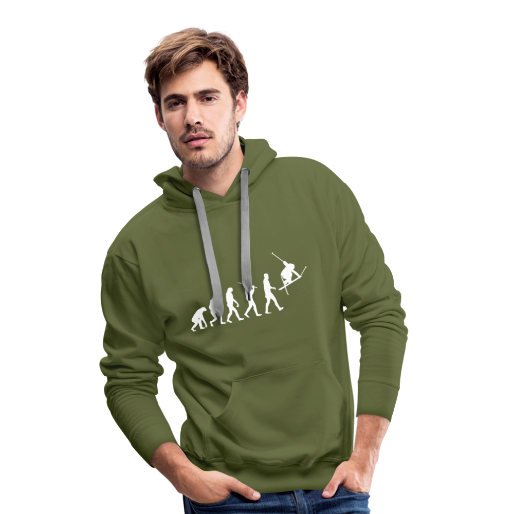 Evolution | Premium Hoodie | Herren - Olivgrün