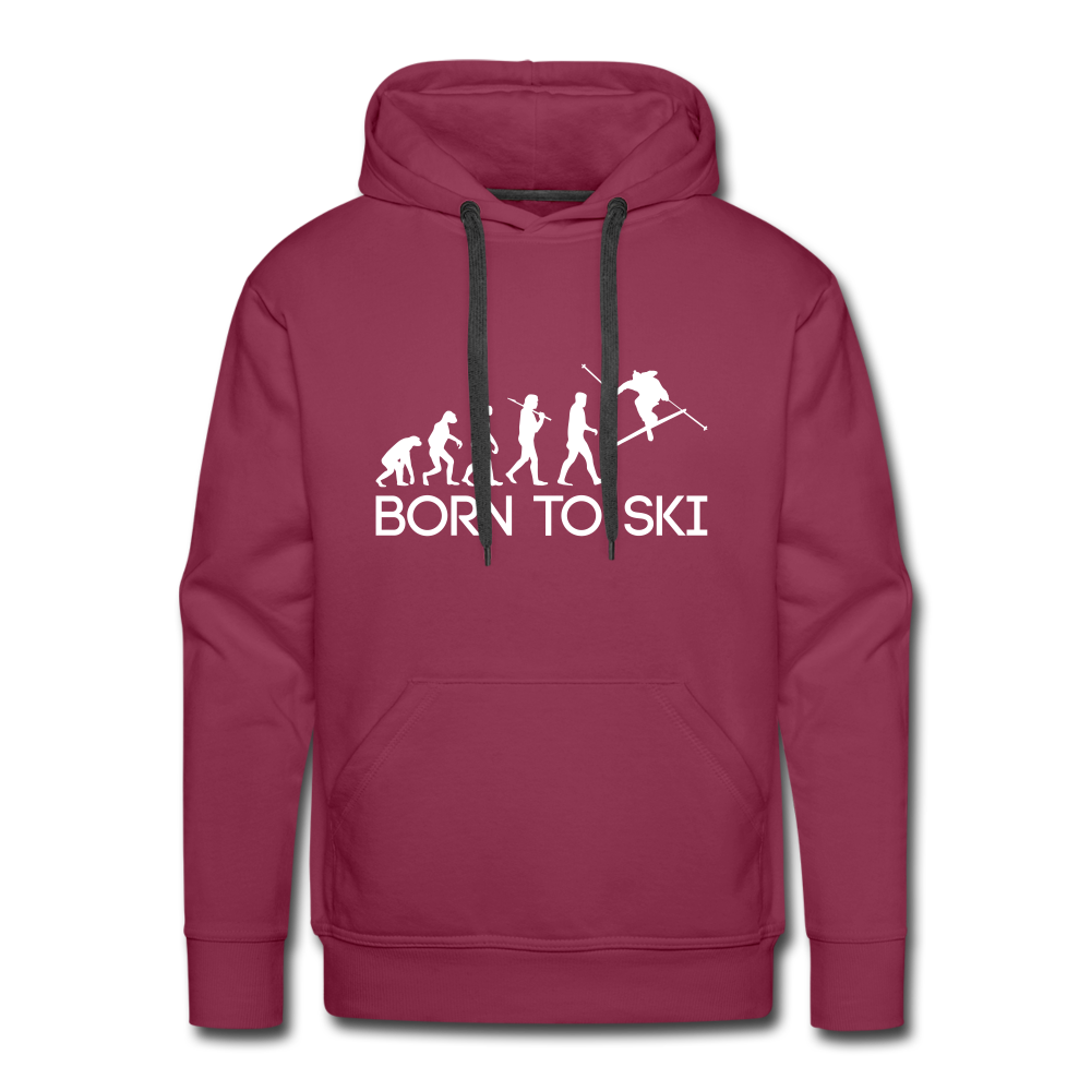 Born to Ski | Premium Hoodie | Herren - Bordeaux