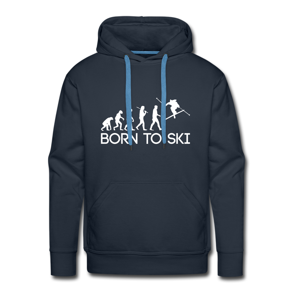 Born to Ski | Premium Hoodie | Herren - Navy