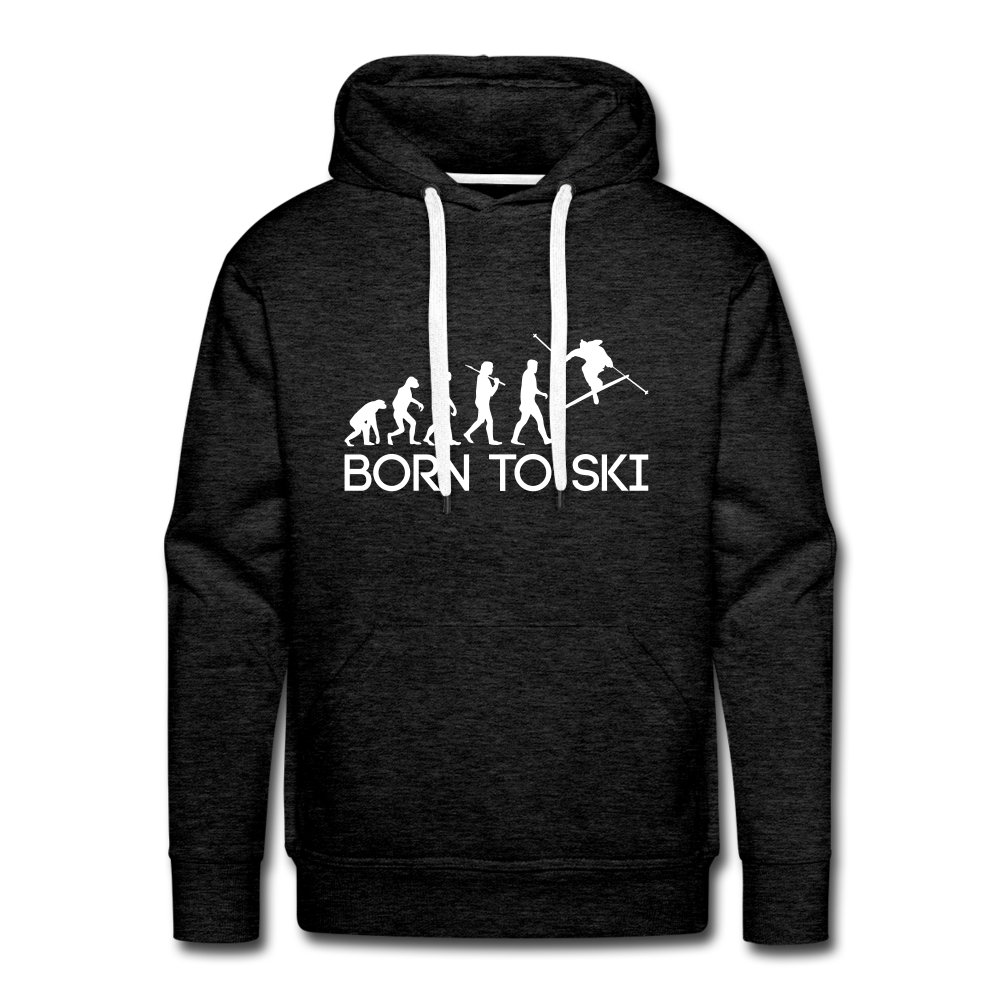 Born to Ski | Premium Hoodie | Herren - Anthrazit