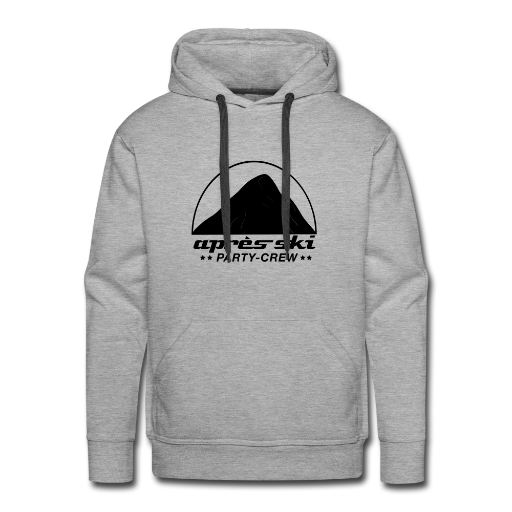 Aprés Ski Party-Crew | Premium Hoodie | Herren - Grau meliert