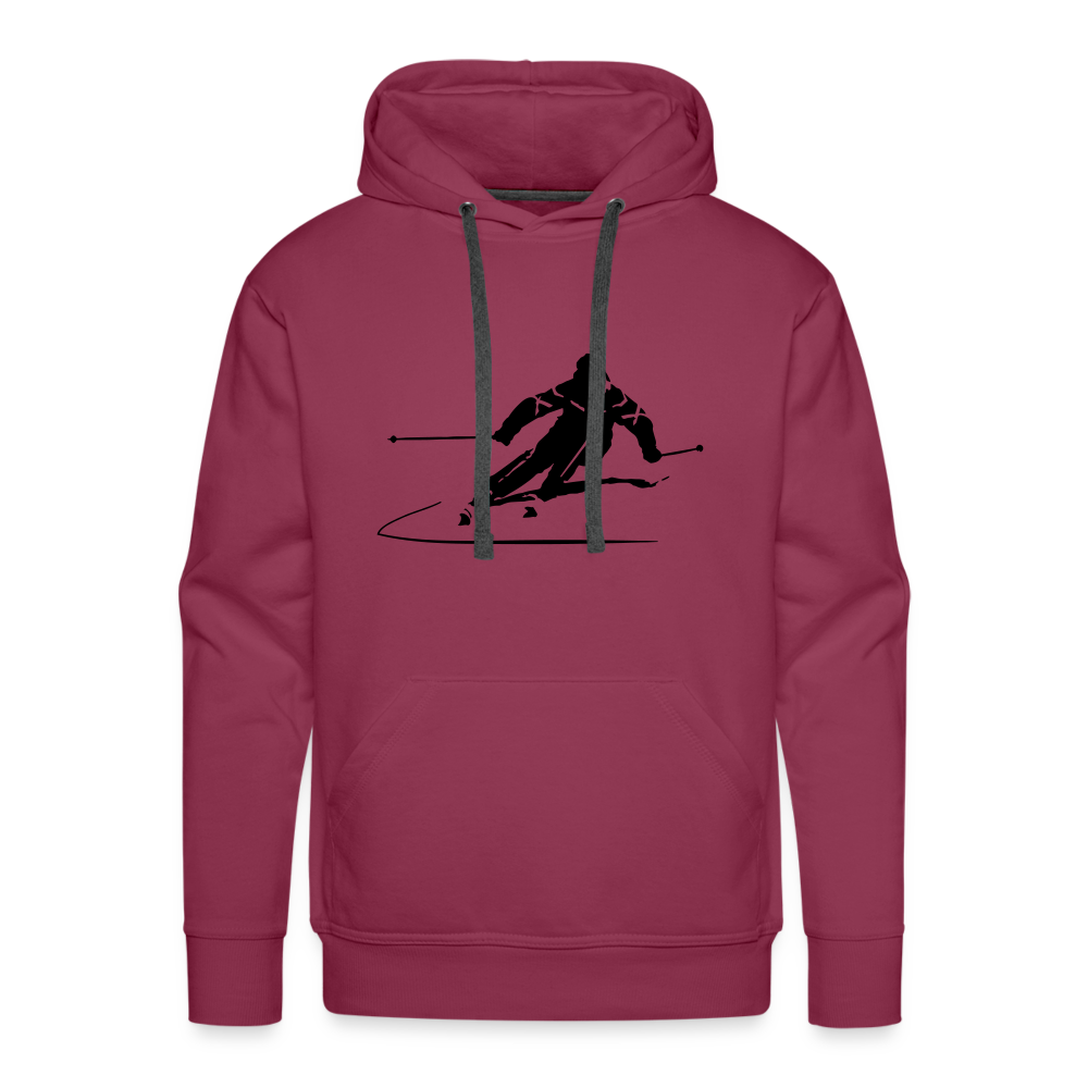 Skifahrer | Premium Hoodie | Herren - Bordeaux