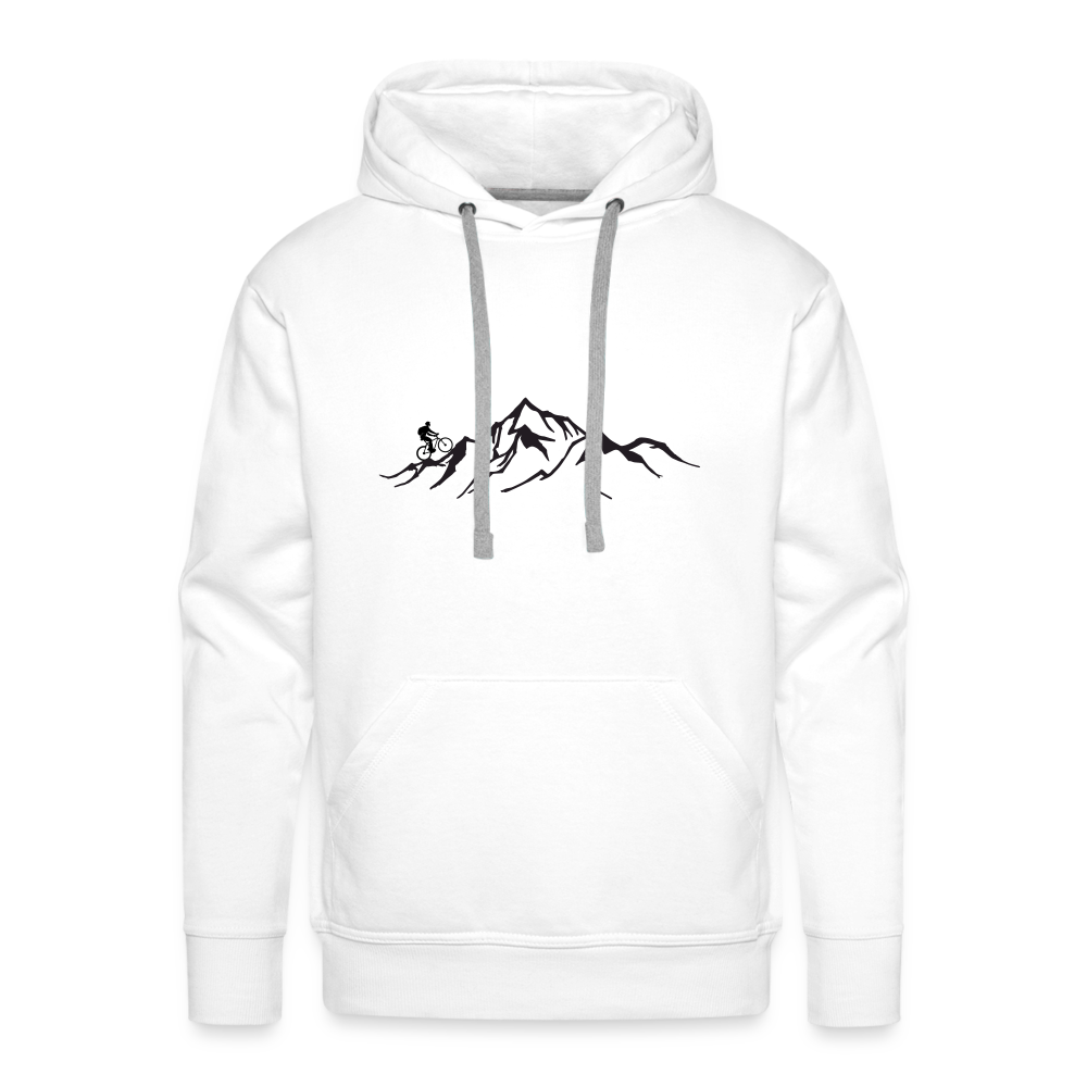 Mountainbiker | Premium Hoodie | Herren - weiß