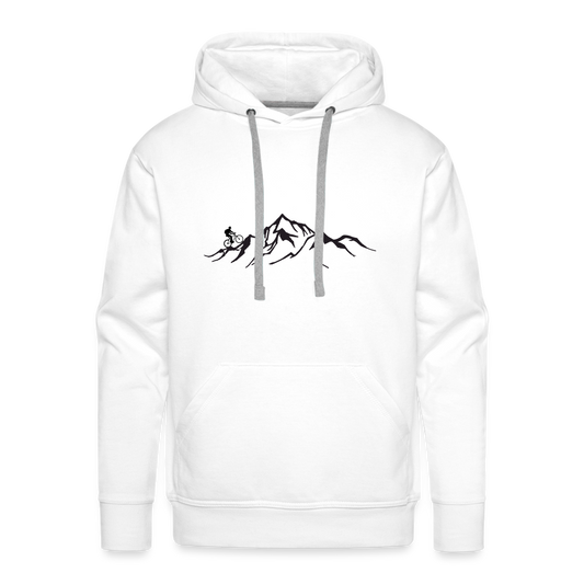 Mountainbiker | Premium Hoodie | Herren - weiß