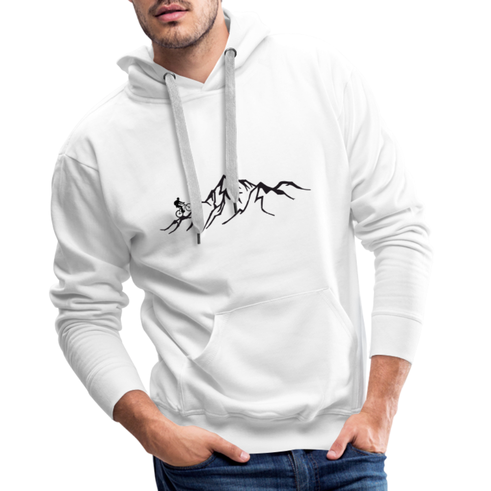 Mountainbiker | Premium Hoodie | Herren - weiß