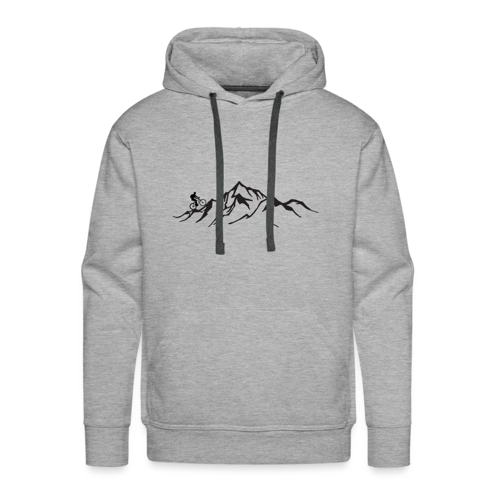 Mountainbiker | Premium Hoodie | Herren - Grau meliert