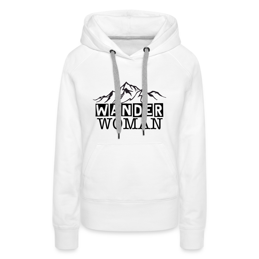 Wander Woman | Premium Hoodie | Frauen - weiß