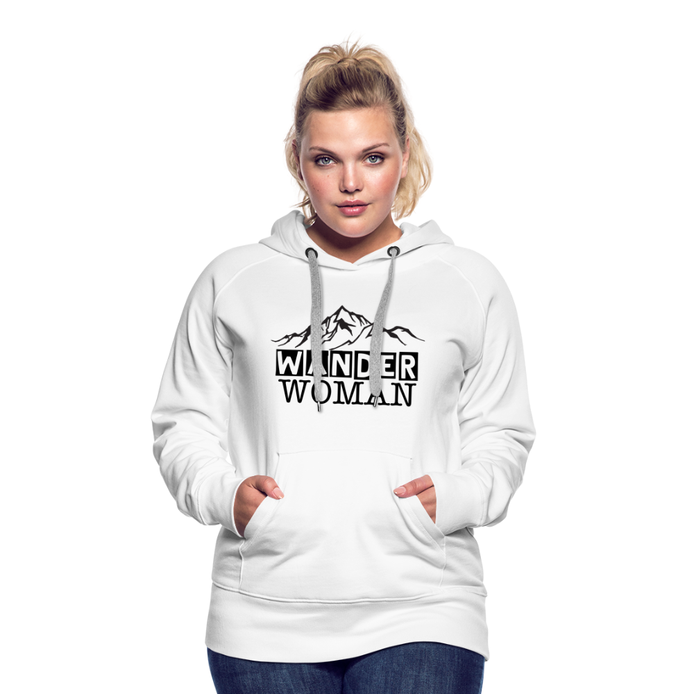 Wander Woman | Premium Hoodie | Frauen - weiß