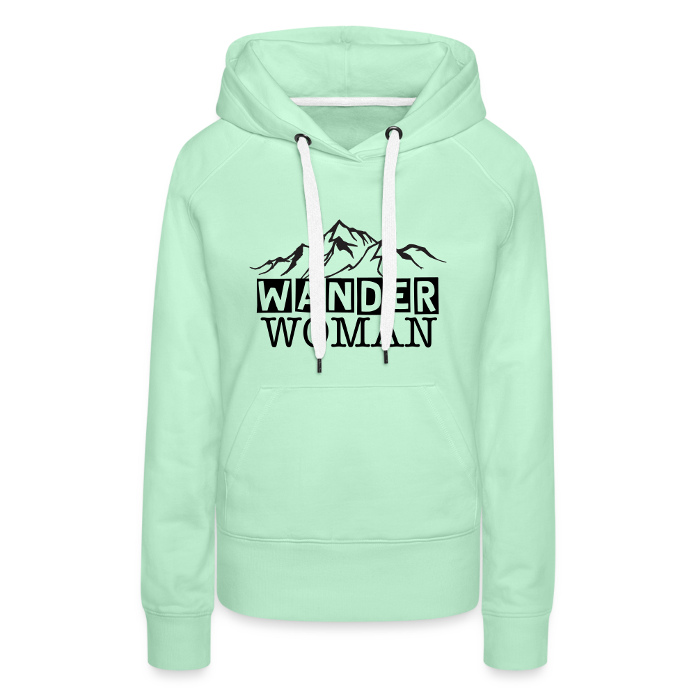 Wander Woman | Premium Hoodie | Frauen - helles Mintgrün