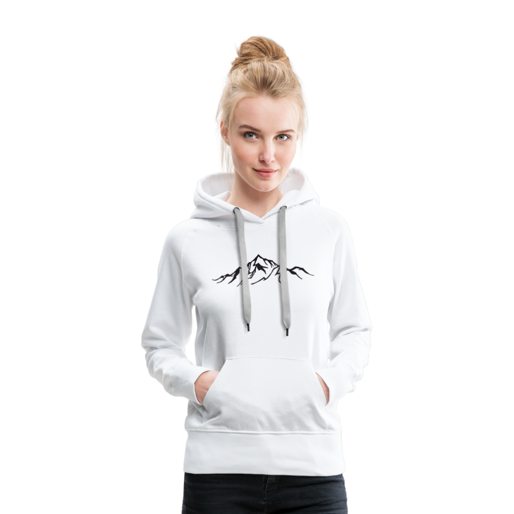 Berge | Premium Hoodie | FRAUEN - weiß