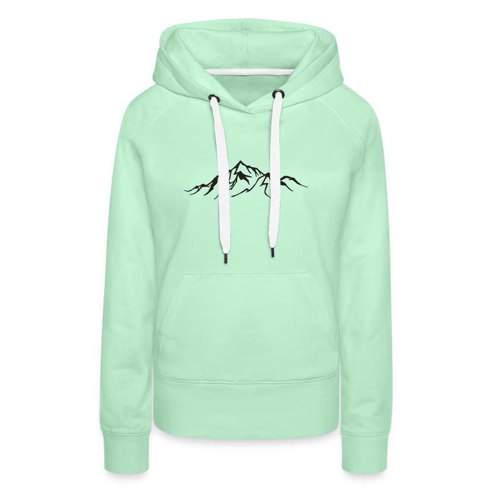 Berge | Premium Hoodie | FRAUEN - helles Mintgrün