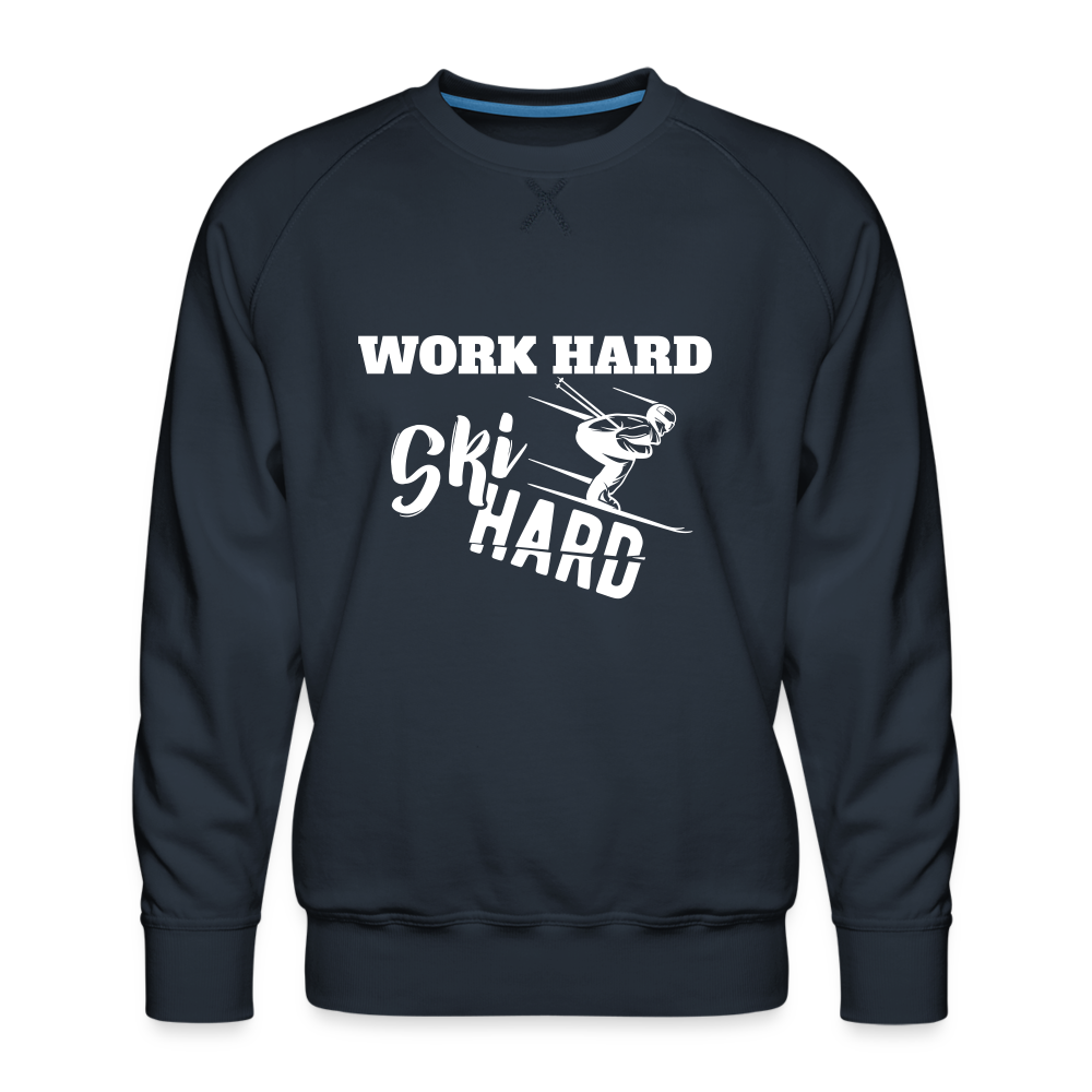 Ski Hard | Premium Pullover | Herren - Navy