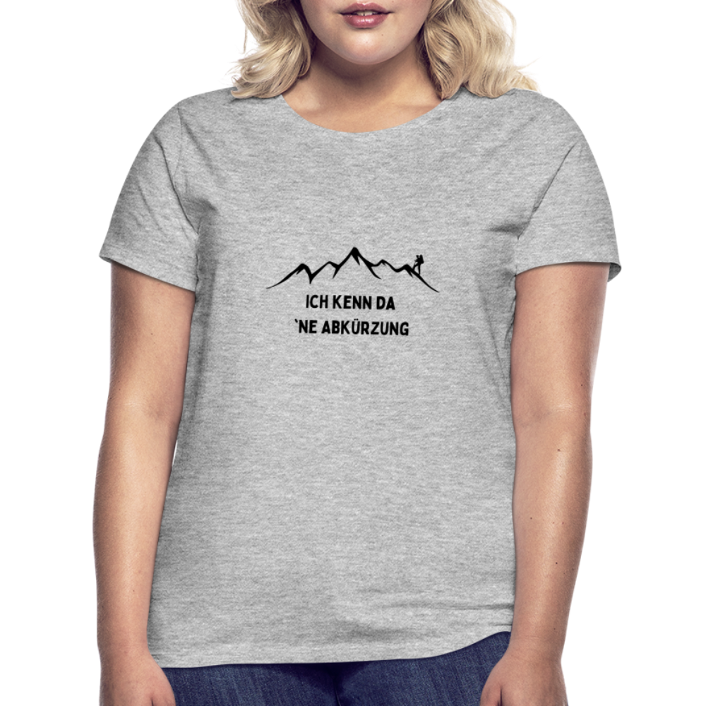 Ich kenn da `ne Abkürzung - T-Shirt | Damen - Grau meliert