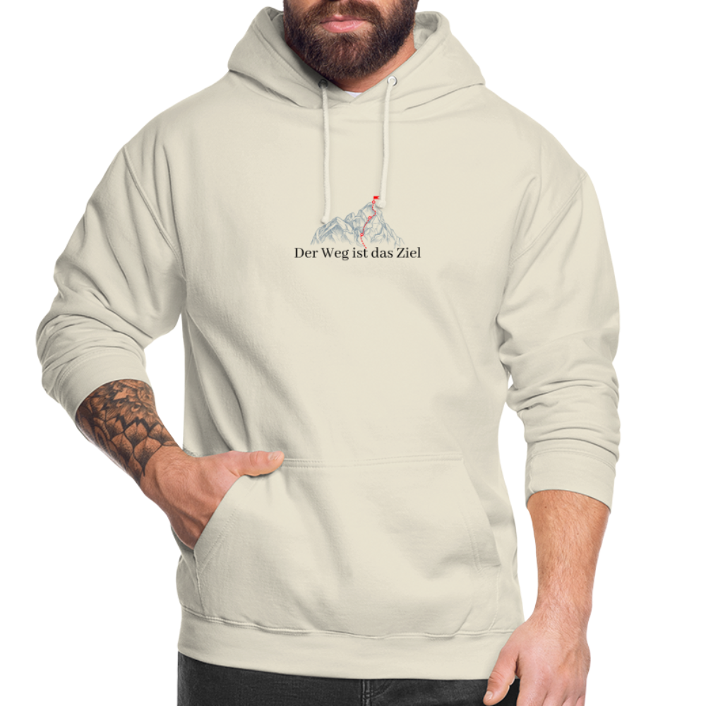 Der Weg ist das Ziel | Unisex Hoodie - Vanille-Milchshake