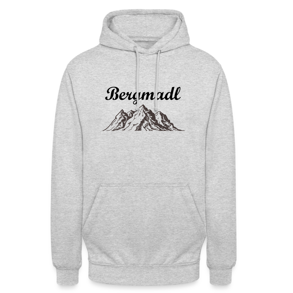 Bergmadl | Unisex Hoodie - Hellgrau meliert